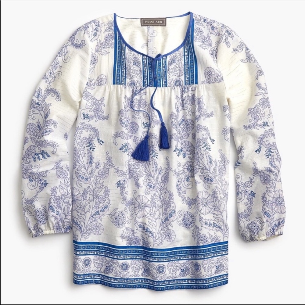 J. Crew Point Sur tasseled top